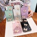 Phone Case Honor X8 Back Cover Shiny Ring Case Glitter Soft Transparent Butterfly Cases for Honor X8 Case Stars Moon Girls. 