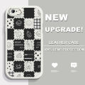 FINDWORLD for iPhone 6 Plus/6S Plus Cartoon Cute Bears Lambskin Texture Soft Silicone PU Leather Back Cover Phone Case. 