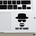 Breaking Bad TV Series Walter White - Heisenberg - Say My Name Laptop Sticker & Skin Waterproof Removable Laptop Cover Sticker - LS132 - Sticker Minimal. 
