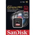 SanDisk 32GB 95MB/s Extreme PRO SDHC UHS-I Memory Card. 