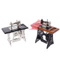 【Eco-friendly】 1:12 Dollhouse Mini Sewing Machine with Scissors for Doll House Decor. 