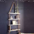 1 Pcs Balcony Hanging shelf, 4 Layer Toys & Showpieces Hanging Shelf House Decorative Rack , Handicraft Wall Shelf .. 