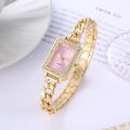 New women's watches, niche fashion, pre-owned fashion, color temperament bracelet watches, square quartz hand ornaments, watch manufacturers.