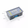 DC 24V Time Relay Module Programmable Digital Time Cycle Delay Switch Module Automotive Relay Switch 1500W ON-OFF Control 0-999 Second Min Hour LED Display.