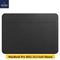 WIWU Macbook Leather Sleeve Pro 14 inch 2021 inch skin pro 2.