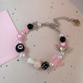 Goth Harajuku Cute Y2k Handmade Aesthetic Heart Star Charm Beads Bracelet super baby. 