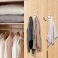 3PCS Clothes Hanger Hook Wall mounted Metal Coat Rack Towel Hooks Key Holder Clothes Rack Furniture Hook Bathroom Accessories. 