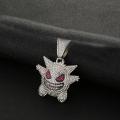 Pokemon Anime Gengar Figures Funny Necklace Pendant Cartoon Dolls Jewelry Girls Necklace Toy Pikachu Model Accessories Kid Gift. 