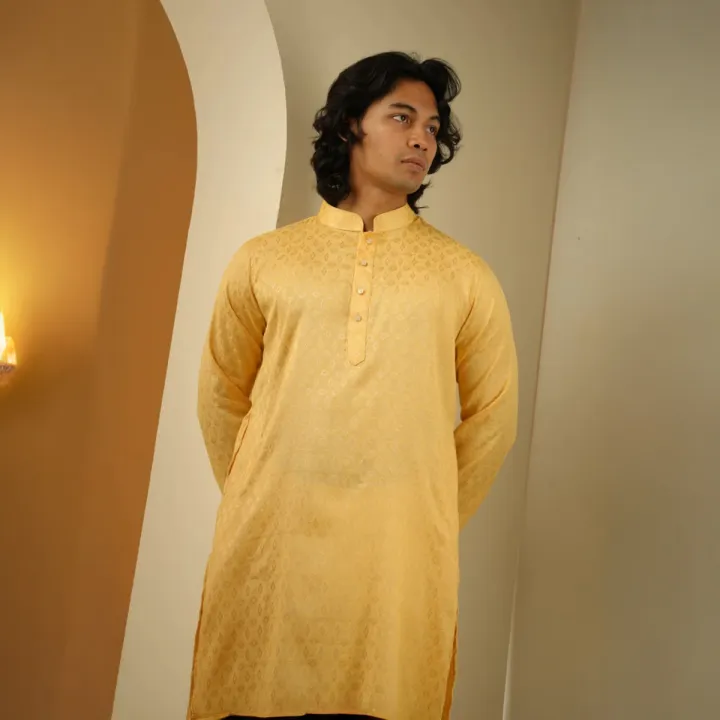 Nahyan%20Jacquard%20Panjabi%20in%20Matte%20Gold%20-%20Image%204
