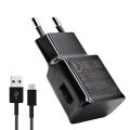 Fast Charger for Galaxy S8 and S8 Plus with Type-C Cable - Black. 