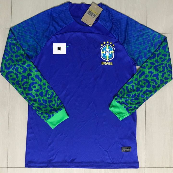 Brazil World Cup Away Jersey Full Sleeves Thai Premium Quality