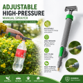 Garden Watering Tool High Pressure Air Pump Manual Sprayer Adjustable Drink Bottle Spray Head Nozzle. 