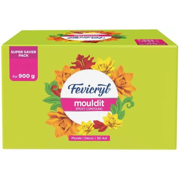 Fevicryl Mouldit epoxy compound super saver pack 900g (mouldit Clay Set for Modelling and Sculpting, Air Dry Clay for Art and Craft)