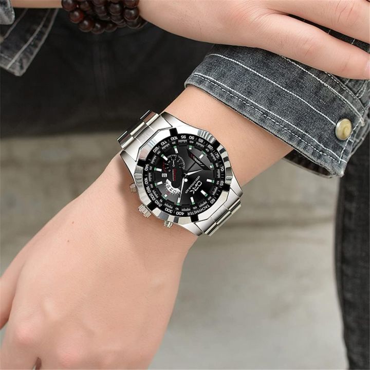 Big%20Face%20Dial%2046MM%20Wrist%20Watch%20for%20Men%20Steel%20Bracelet%20Waterproof%20Military%20Sports%20Male%20Quartz%20Wristwatches%20-%20Image%202