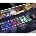 RGB Gaming Keyboard and Mouse-Light Up & LED Backlit Mechanical Keyboard & Mouse Combo-Rainbow Keyboard with 104 Keys- Gaming Mouse. 