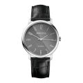 Trend Men's Watch Creative Dial Roman Scale Belt Classic Leather Strap Business Men's Quartz Watch Gift.