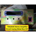TDA2030 Stereo Amplifier Circuit Casing Metal Box DIY. 