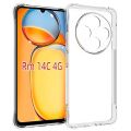 Xiaomi Redmi 14C Premium Silicone Case Crystal Clear Soft TPU Ultra-Thin Transparent Flexible Protective Mobile Phone Back Cover.