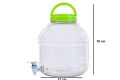 Plastic Water Dispenser 8 Litre With Handle And Lid - Convenient Water Dispenser For Easy Access To Refreshing Drinks. 