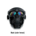 SL Skull Ghost-shape Goggles Face Cover For Outdoor Sports Off-road Motorcycle Helmet Goggles Wind-proof Adjustable Goggles frame. 