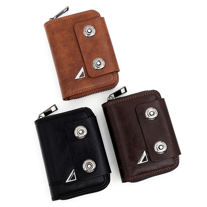 Minimalist men fashionable multi card wallet with polyester lining