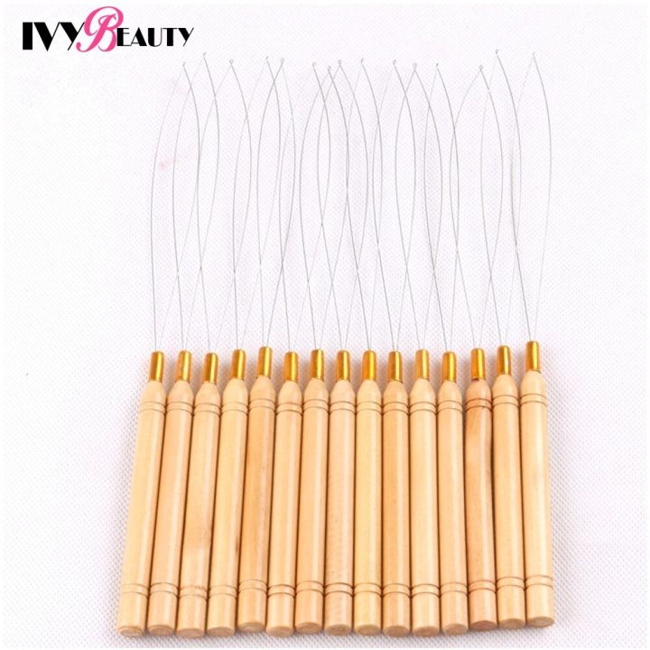 5 pcs micro rings loop tool loop threader pulling needle used with hair ...