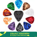 10Pcs Guitar Picks & Guitar Pick Holder Set for Acoustic Guitar Electric Guitar Bass Ukulele Stick-on Holder Random Color. 