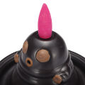 2in1 Ceramic Ashtray Smoke Censer Cute Buddha Backflow Tower Cone Incense Burner.
