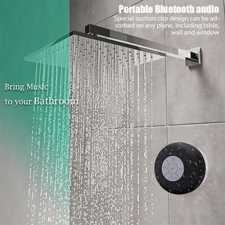 Bathroom waterproof wireless Bluetooth speaker large suction cup mini portable speaker outdoor sports stereo Sound box Soundbar