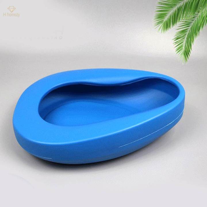 Portable Bedpan Lightweight Smooth Contoured Durable Stable Bed Pan for Elderly Female Male