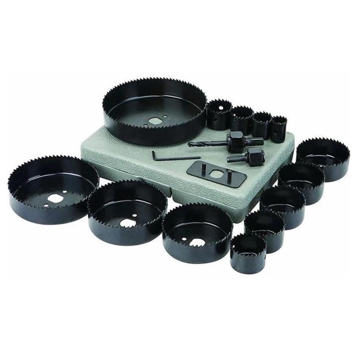 16pcs Hole Saw Kit Drilling Tool For DIY Wood, Fiber, Plastic Cutter Set
