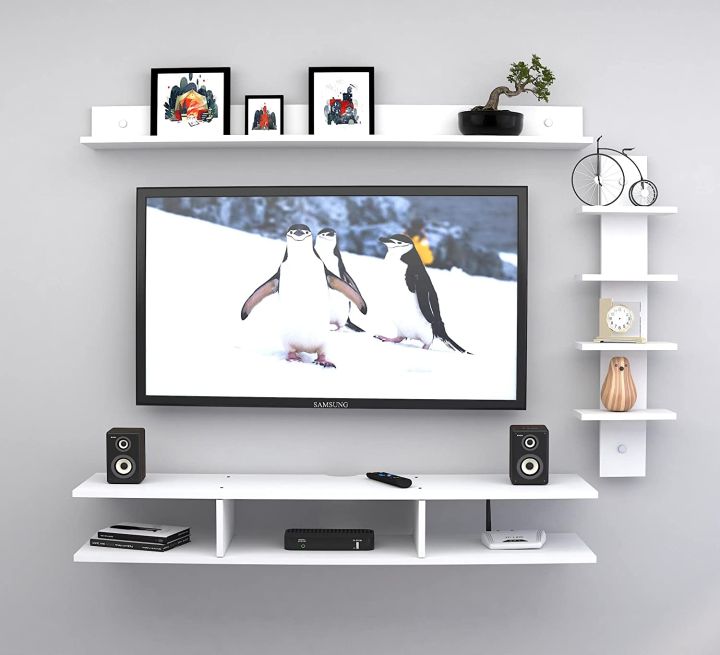 TV%20Entertainment%20Unit/TV%20Cabinet/Wall%20Mounted%20TV%20Unit/TV%20Stand%20for%20Wall/TV%20Stand%20Unit%20Wall%20Shelf%20for%20Home%20Living%20Room(White)%20-%20Image%202