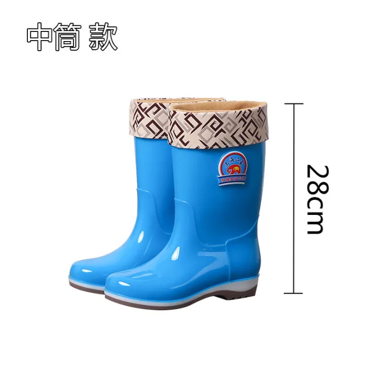 Four%20Seasons%20Rain%20Boots%20Women%20Long%20and%20Mid-Calf%20Length%20Rain%20Boots%20Non-Slip%20plus%20Velvet%20Detachable%20Warm%20Waterproof%20Fashion%20Ladies%20Rubber%20Shoes%20Rain%20Shoes%20Winter%20-%20Image%202