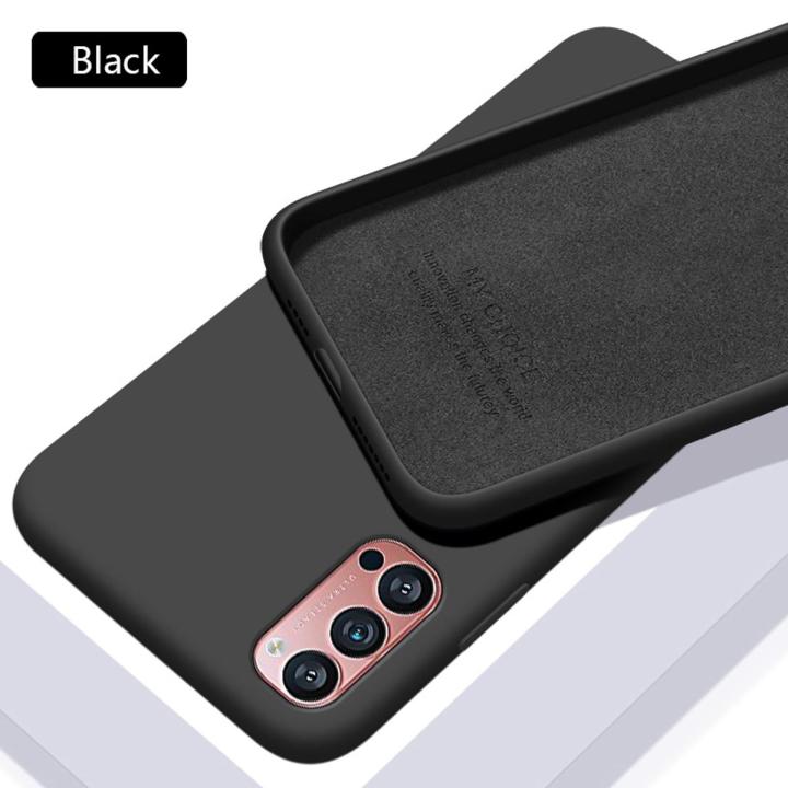 Tokifu OPPO Reno 4 Pro 5G Casing The New Liquid Silicone Phone Case All-inclusive Shockproof Back Cover
