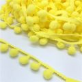 2 yards Pom Pom Lace Trim Ball Ribbon MINI Pearl Pompom Fringe Ribbon Sewing Lace Kintted Fabric Handmade DIY Craft Accessories. 