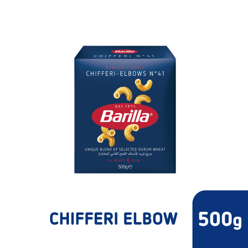 Barilla Chifferi Elbows Pasta 500G