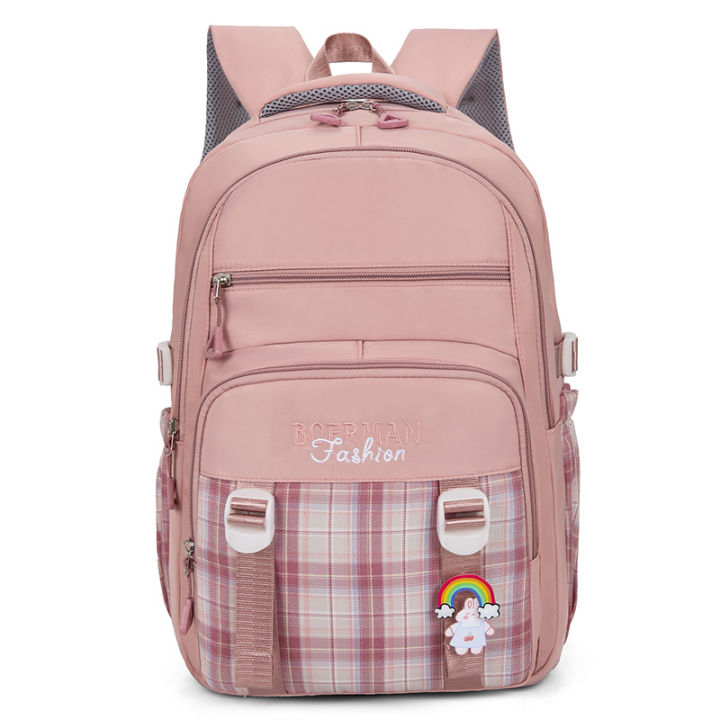 Elementary%20school%20bag%20for%20girls%204th,%205th%20and%206th%20grade%20nylon%20cloth%20plaid%20backpack%20Korean%20version%20large%20capacity%20backpack%20for%20junior%20high%20school%20students%20-%20Image%208