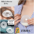 BPA-free Shell Shape Wearable Milk Collector By Zikra -2-Pcs.