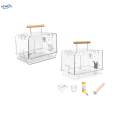 Acrylic Villa Bird Cage Hamster Cage for Cockatiels Parrotlets Small Birds Bird Cage.