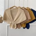 Summer cut-out shoulders, women's small shawls, air-conditioned rooms, office knitting, fishtail shawls, capes, net celebrities, and versatile wool.