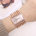 Womens Luxury Fashion Rose Bangle Bracelet Watch Women Dress Clock Female Lady Girls Wristwatch. 