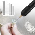 Drill Set Resin Electric Mini Drill with 10pcs Drills Bits for Jewelry DIY Aluminum Products Wood Key Chain Making Resin Casting Molds Black.