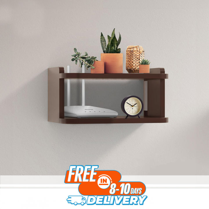 Router Shelf Wall Mounted Wifi Router shelf Height 6.5 Inch Width 12 ...
