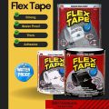 Flex Tape Strong Rubberized Waterproof Tape Pipe Repair Strong Waterproof Glue 4 inch PVC Rubberized Water Leakage Seal Tape Silicon Sealant Tape Waterproof Flex Tape for Water Tank Sink Sealant for Gaps Flex Tape (Pack of 1). 