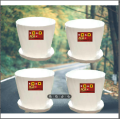 Camelia Planters White 6 Inchi set of 4 pcs With Tray.