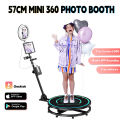 360 Photo Booth Machine for Parties with Extra Battery Logo Customization,Software APP Remote Automatic 360 Spin Camera Booth. 
