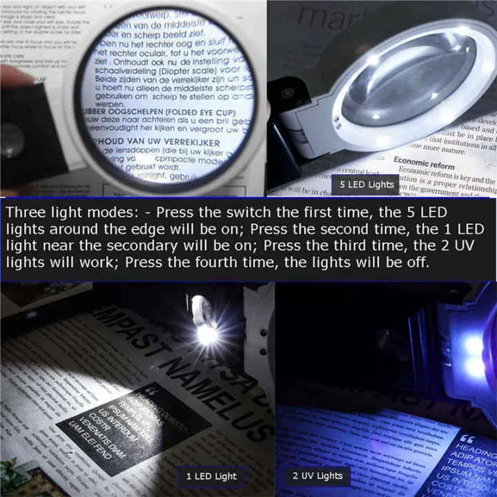 ZOROOM%203pcs%20Magnifying%20Glass%20with%20Light%20and%20Stand,%20Hands%20Free%20Handheld%206X%2025X%20Adjustable%20Folding%20Magnifier%20with%20LED%20Lighted%20-%20Image%208