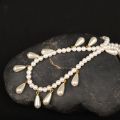 Ancient style, national style, palace vintage pearl necklace, soft Yingluo cheongsam necklace, ancient style, single-layer Tang system, reminiscent of the past.