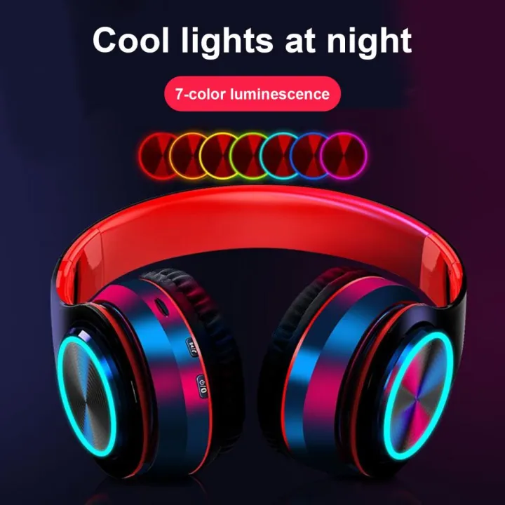 Wireless%20Bluetooth%20Headphones%20B39%20Colored%20LED%20Lights%20Gaming%20Over-Ear%20Headset%20Stereo%20Headphone%20with%20mp3%20Player%20Foldable%20Earphone%20-%20Image%204