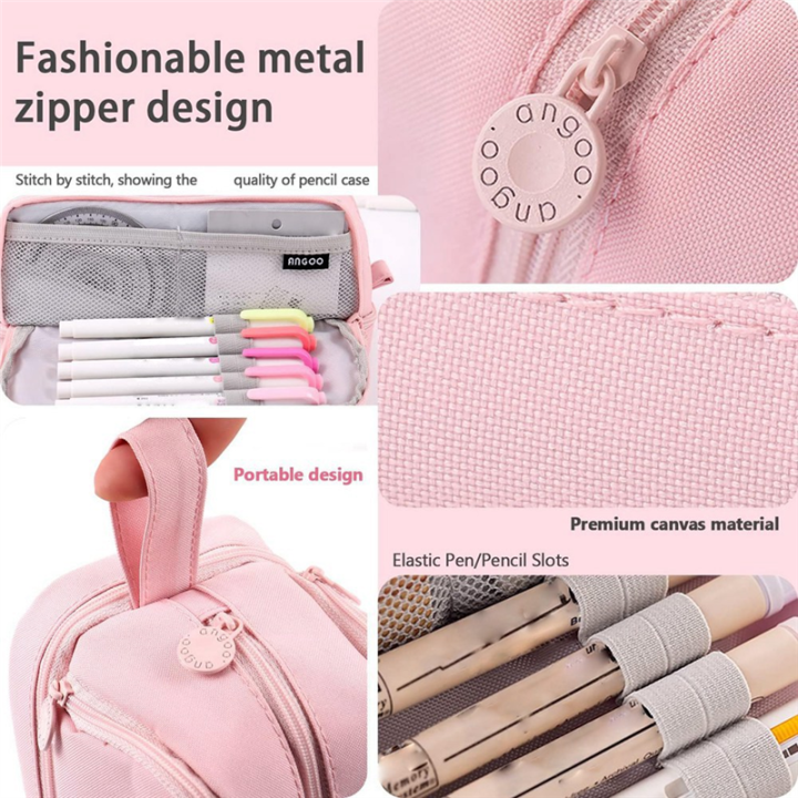 Large%20Capacity%20Pencil%20Case%20Pencil%20Pouch%20Pen%20Bag%20For%20School%20Stationery%20And%20Travel%20Pink%20-%20Image%207